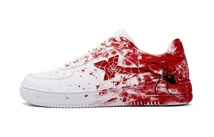 XTEP Air Force 1 Slip Resistant Abrasion Resistant Low top Skateboard Shoes Women's Red White
