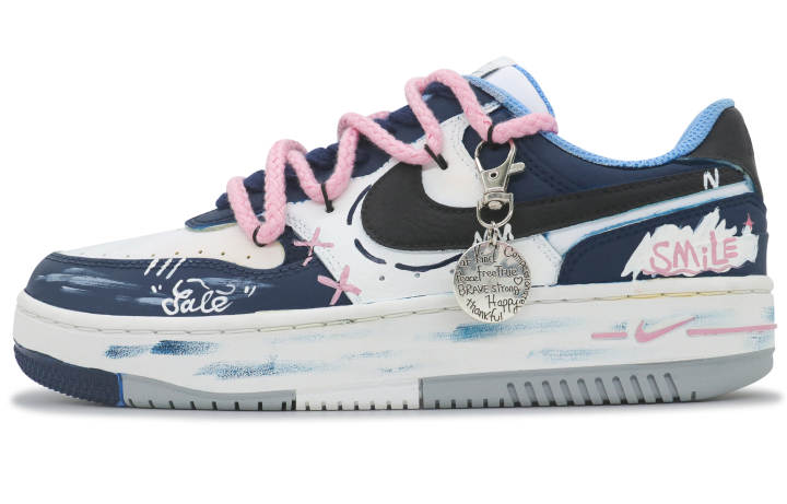 Nike Nike Gamma Force Slip Resistant Abrasion Resistant Low top Skateboard Shoes Women's Blue White