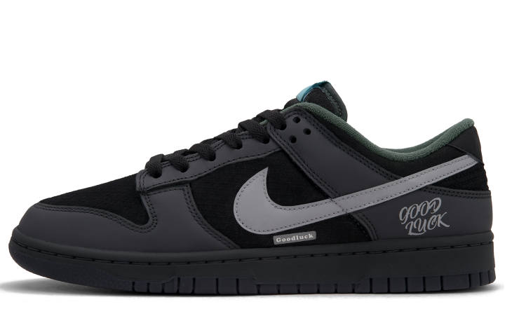Nike Nike Dunk Gray Tone Vintage Low top Skateboard Shoes Unisex Black Gray