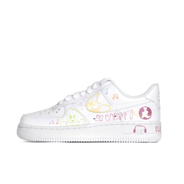 Nike Nike Air Force 1 Wear resistant And Lightweight Low top Skateboard Shoes Women's