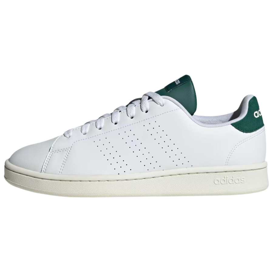 Adidas Adidas Sportswear Advantage Cushioning, Wear Resistant Low top Skateboard Shoes Men's White Green