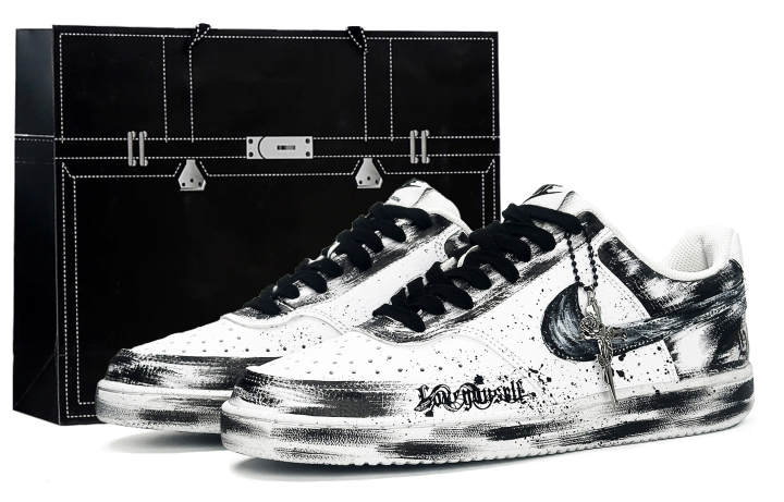 Nike Nike Court Vision 1 Special Box, Gothic Thorn, Wasteland Style Abrasion Resistant Abrasion Resistant Low top