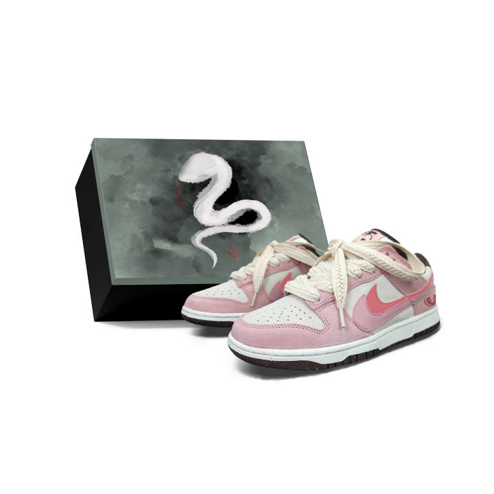 Nike Nike Dunk Slip Resistant Abrasion Resistant Low top Skateboard Shoes Women's Pink