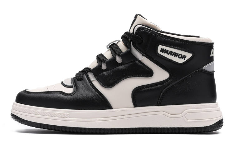 WARRIOR Warrior High top Skateboard Shoes Unisex Beige Black