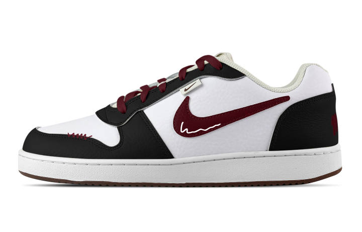 Nike Nike EBERNON Red Border Abrasion Resistant Low top Skateboard Shoes Men's Black White Red