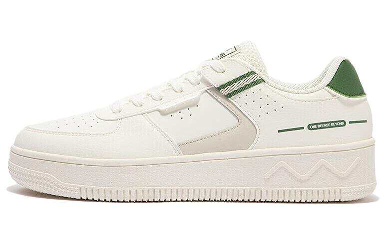 361° Abrasion Resistant Breathable Low top Skateboard Shoes Men's White Green