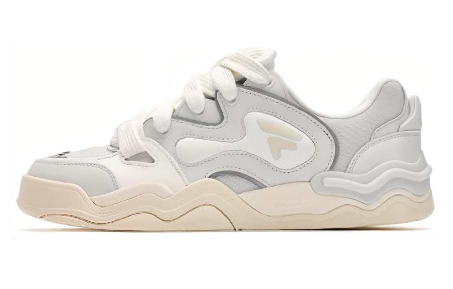 FILA FUSION KICK Wave Sole Skateboard Shoes DX Low top Skateboard Shoes Men's White