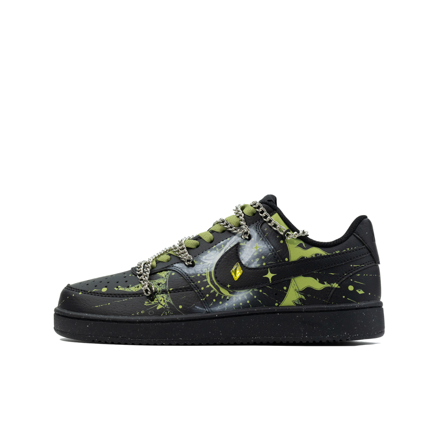 Nike Nike Court Vision Low Da Vinci Custom, Auspicious Serpent, Medusa's Eye Slip Resistant Abrasion Resistant