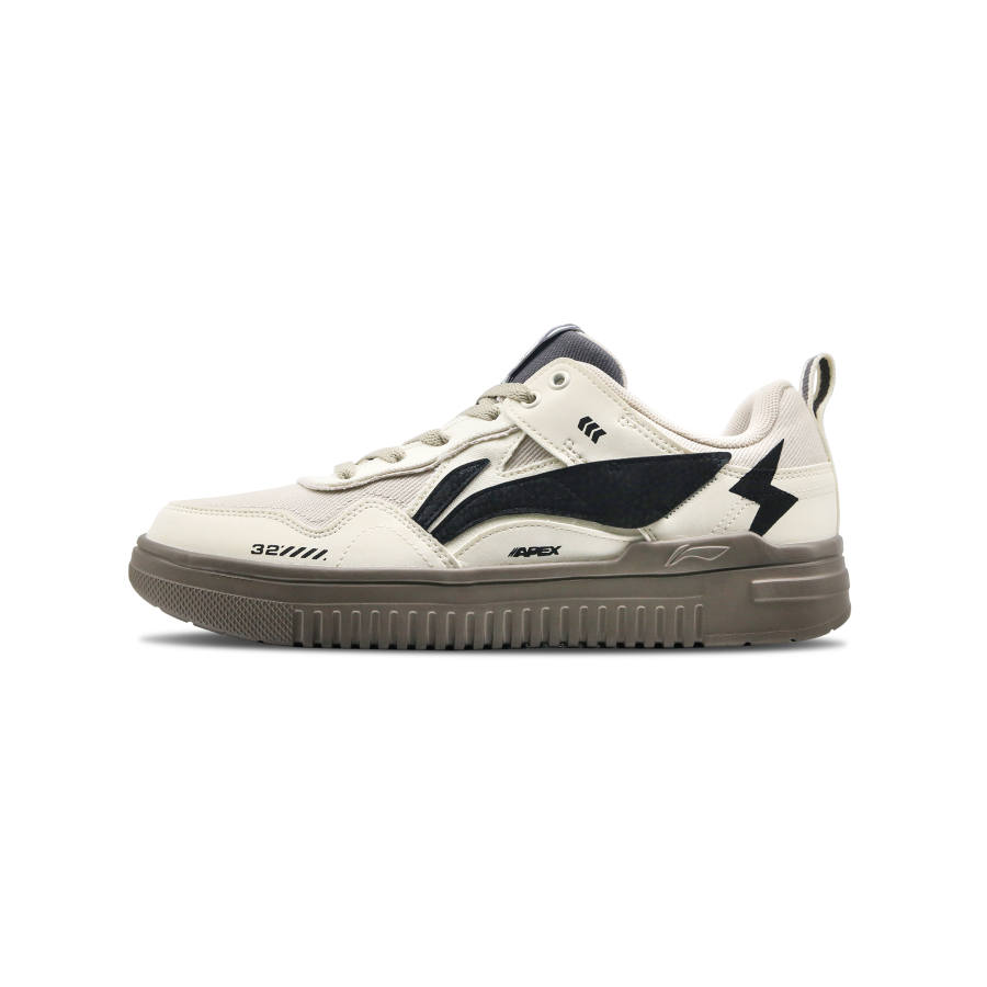 Li-Ning Li Ning Cyan Cloud Slip Resistant Abrasion Resistant Low top Skateboard Shoes Men's Black White
