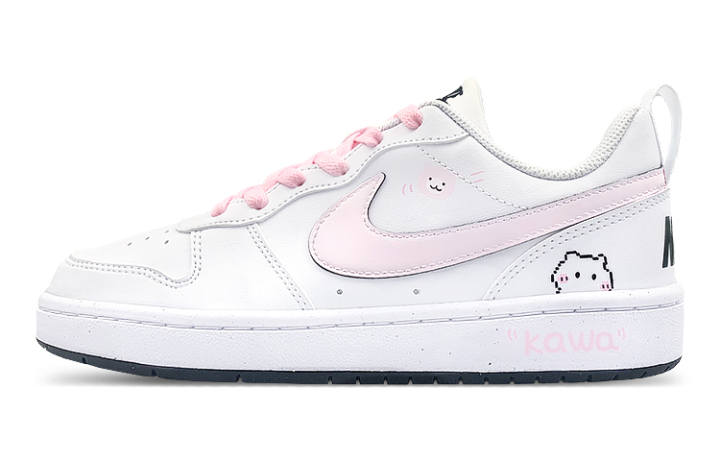 Nike Nike Court Borough Low top Skateboard Shoes Women's White Pink
