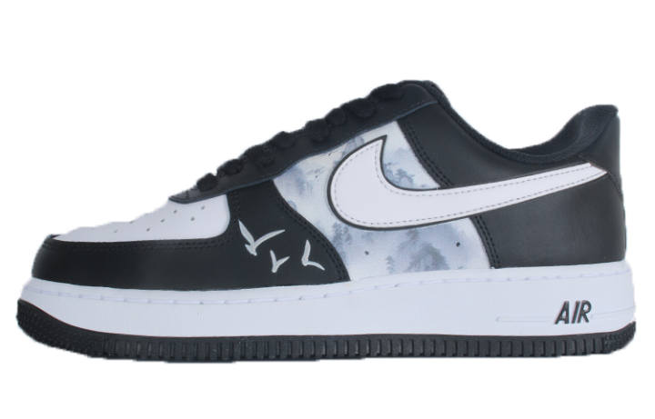 Nike Nike Air Force 1 Low top Skateboard Shoes Men's White Black
