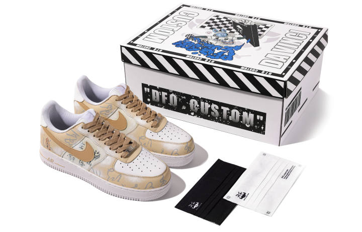 Nike Nike Air Force 1 Low top Skateboard Shoes Men's White Brown