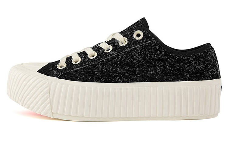 Kappa Skateboard Shoes Women's Low Top Black/White