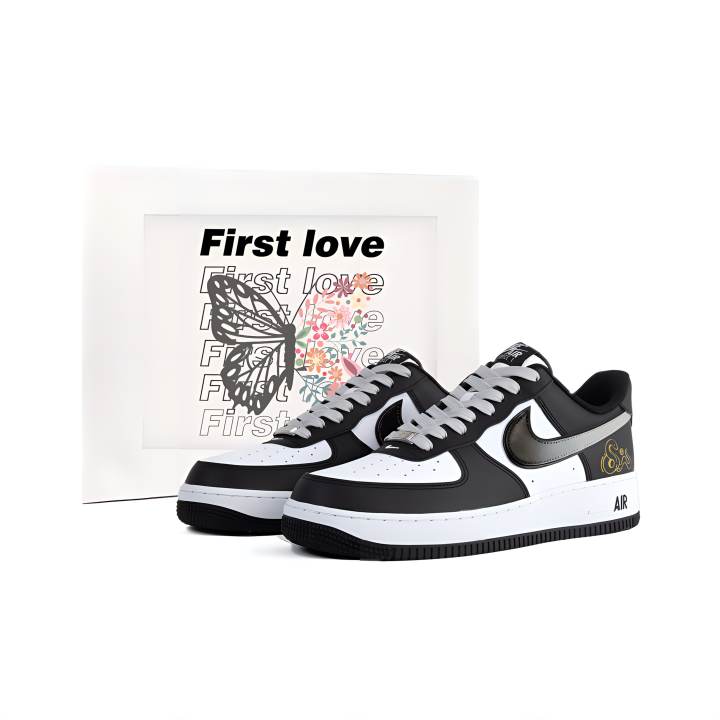Nike Nike Air Force 1 'Panda' Ink Gray Starlight, Serpent Blessing, Panda Exploration, Classic And Versatile