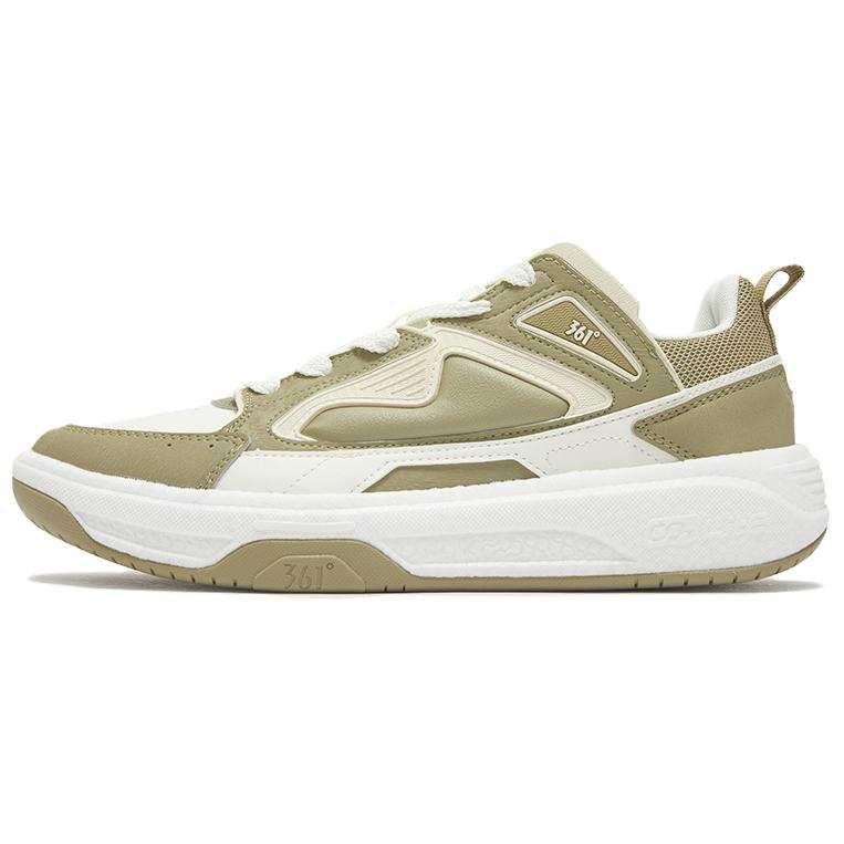 361° Slip Resistant Abrasion Resistant Low top Skateboard Shoes Men's Green White