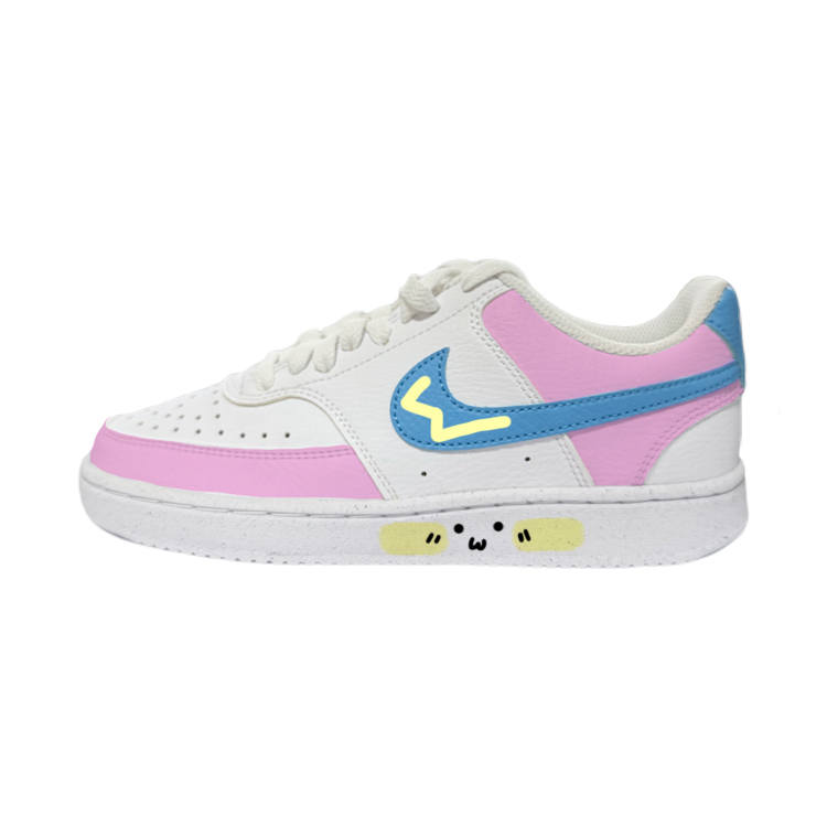 Nike Nike Court Vision 1 Low Next Nature Cute Low top Skateboard Shoes Women's White Blue Pink