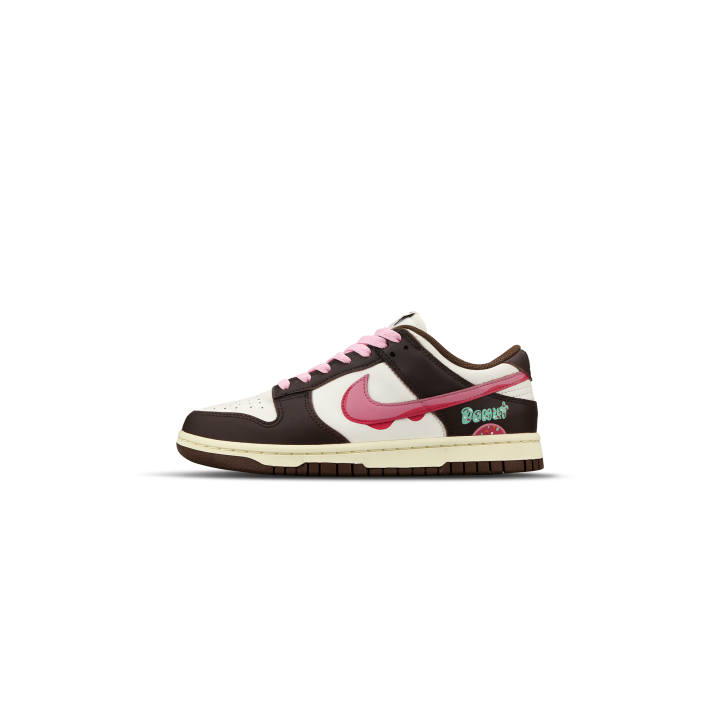 Nike Nike Dunk Low top Skateboard Shoes Women's Brown Pink