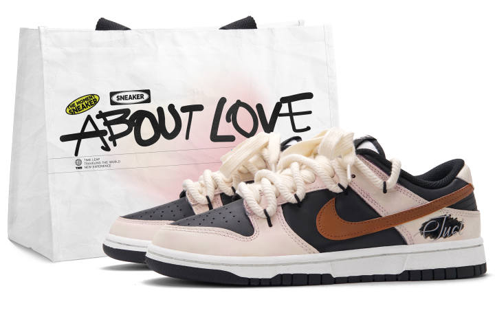 Nike Nike Dunk Little Lucky Low top Skateboard Shoes Unisex Black Pink