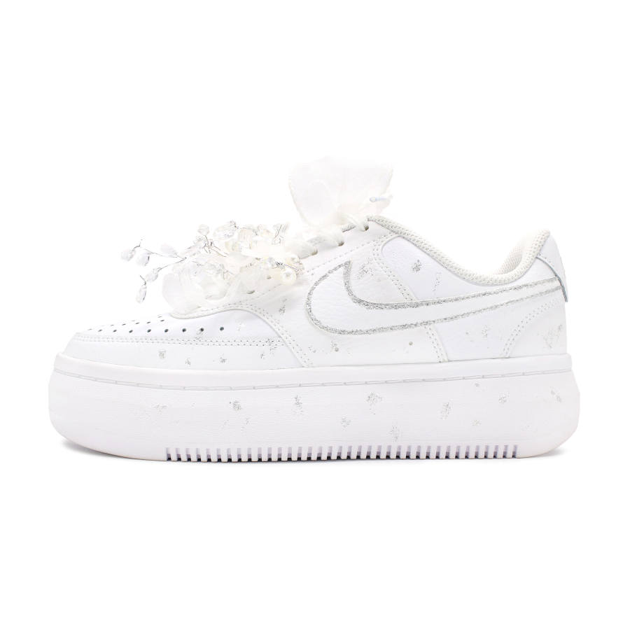 Nike Nike Court Vision Alta Slip Resistant, Abrasion Resistant, Lightweight Low top Skateboard Shoes Women's White