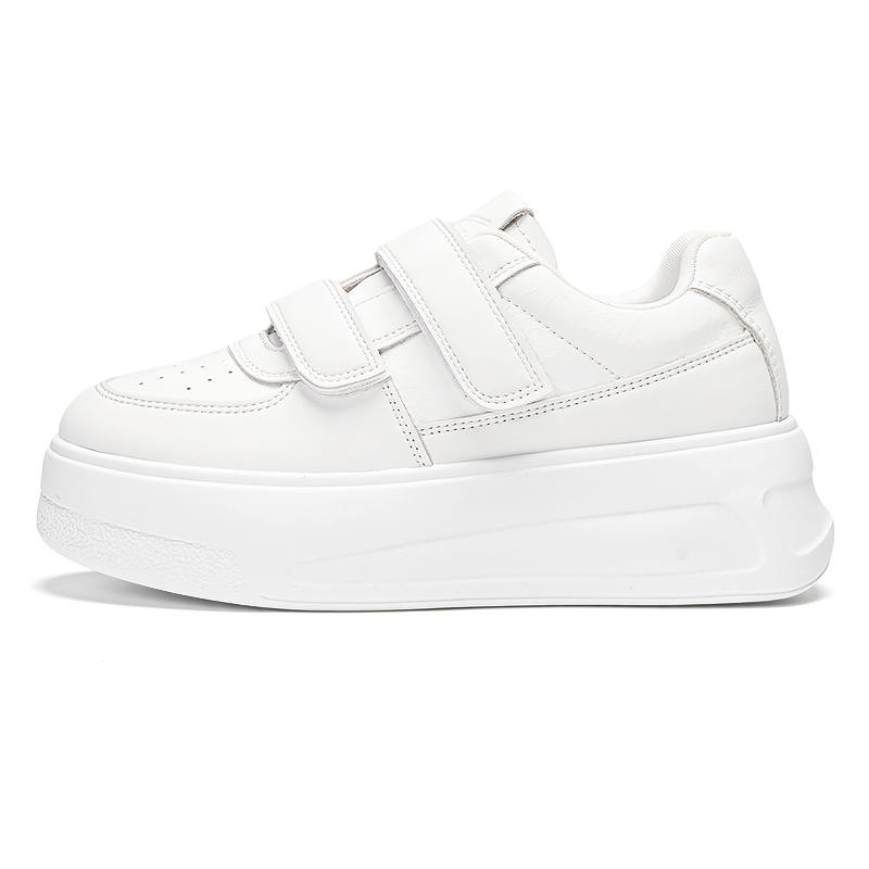 Warrior Cushioning Abrasion Resistant Height Increasing Low top Skateboard Shoes Women's White