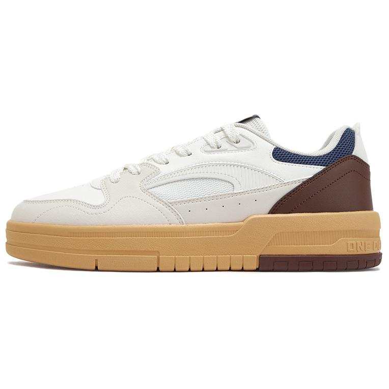 361° Slip Resistant Waterproof Cushioning Low top Skateboard Shoes Men's Feather White Coffee Brown