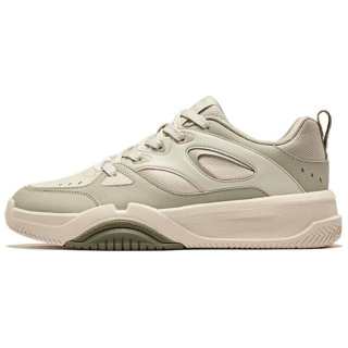 Erke Multi Layer Slip Resistant Cushioning Abrasion Resistant Low top Skateboard Shoes Men's Green Beige