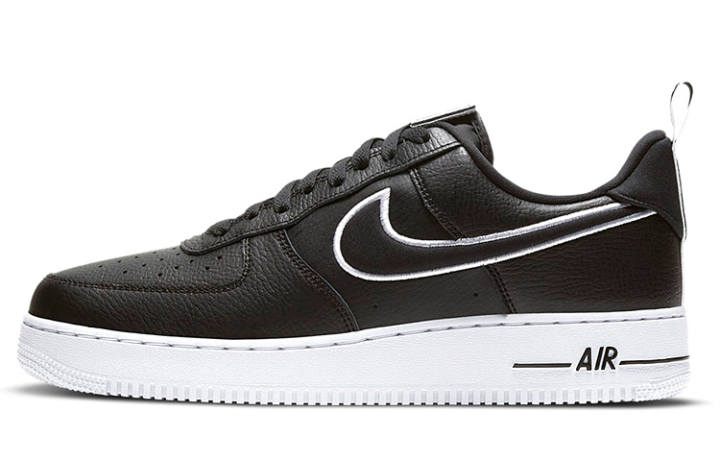 Nike Nike Air Force 1 Low Black White Contrast Swoosh
