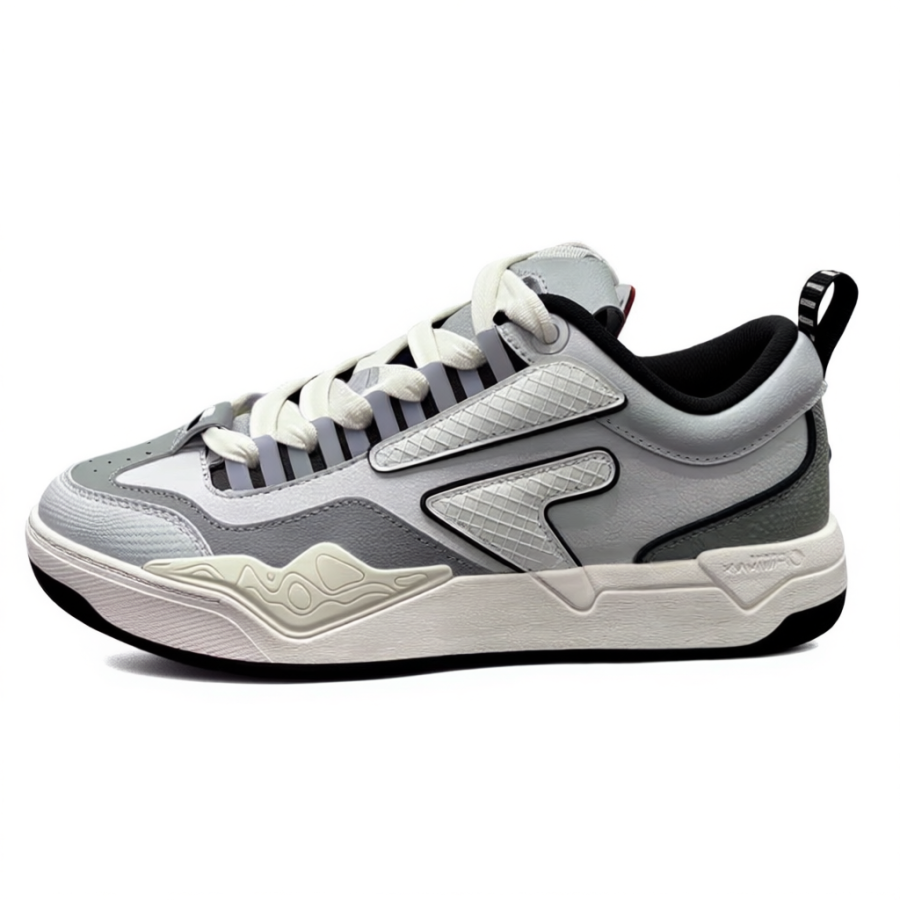 FILA FUSION Nollie Pig Leap Shoes Abrasion Resistant Low top Skateboard Shoes Men's Gray