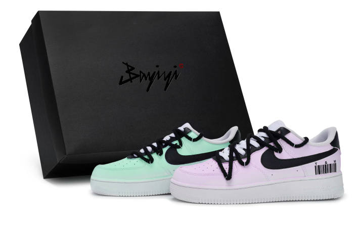 Nike Nike Air Force 1 811 Manufacturing, Double Shadow Wonderland Purple Green, Special Shoe Box