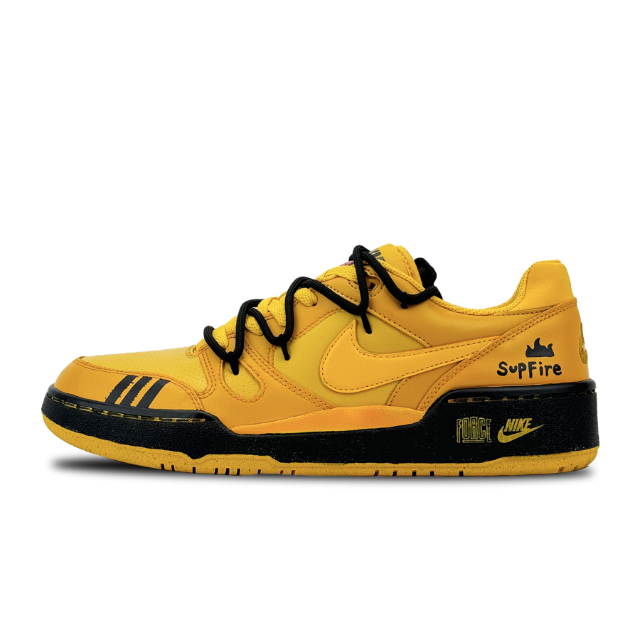 Nike Nike Full Force Black Yellow Heavy Industry Slip Resistant Abrasion Resistant Slip Resistant Abrasion Resistant Low top