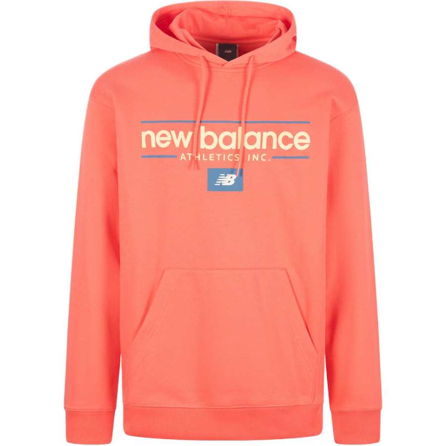 New Balance New Balance Sweatshirts Men's Red Hooded Moderate