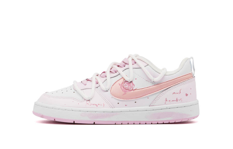 Nike Nike Court Borough Abrasion Resistant Low top Skateboard Shoes Women's Light Pink