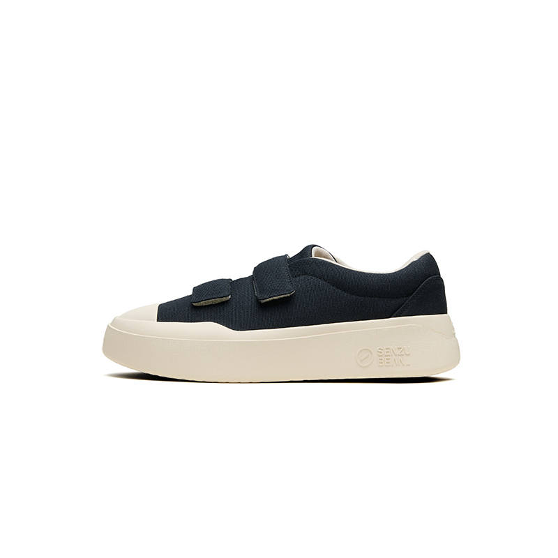 Senzubean Slant Era Double Strap Hook and Loop Casual Shoes Fabric Abrasion Resistant Breathable Low top