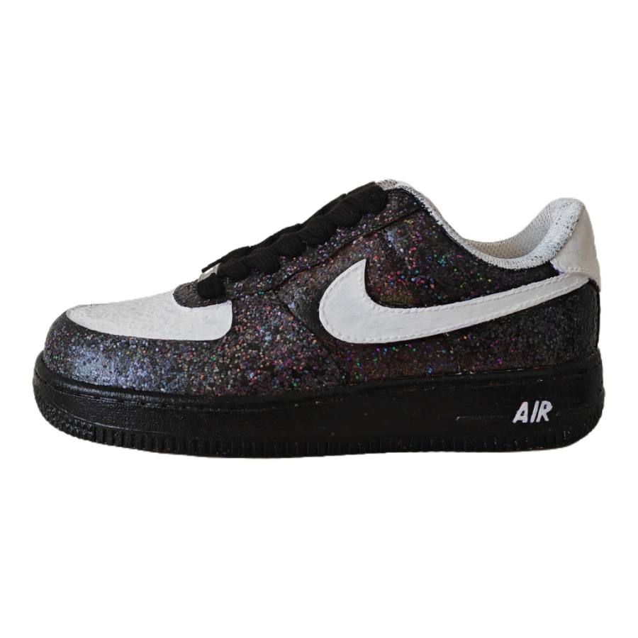 Nike Nike Air Force 1 Black White Warrior Cow Leather Low top Skateboard Shoes Men's