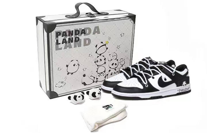 Nike NBA x Nike Dunk Skateboard Shoes GS Black White