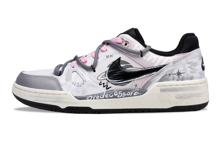 Nike Nike Full Force Heavenly Difference Cushioning Low top Skateboard Shoes Men's Gray Pink