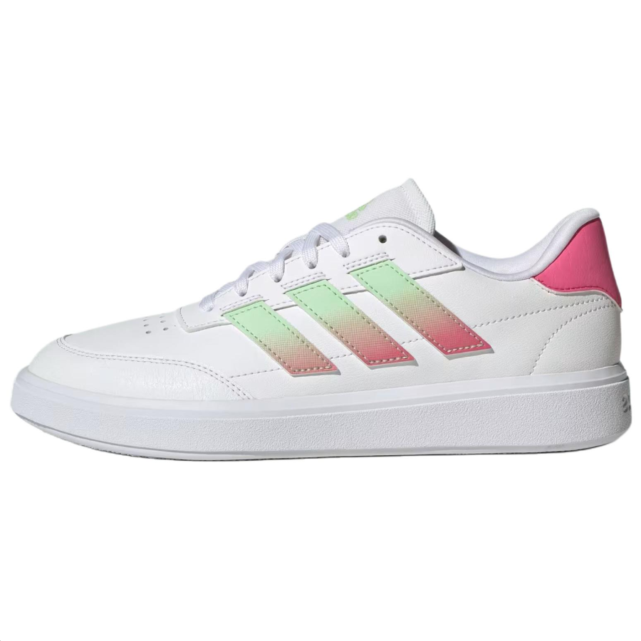 Adidas Adidas COURTBLOCK Synthetic Leather Breathable Skateboard Shoes Women's White Green