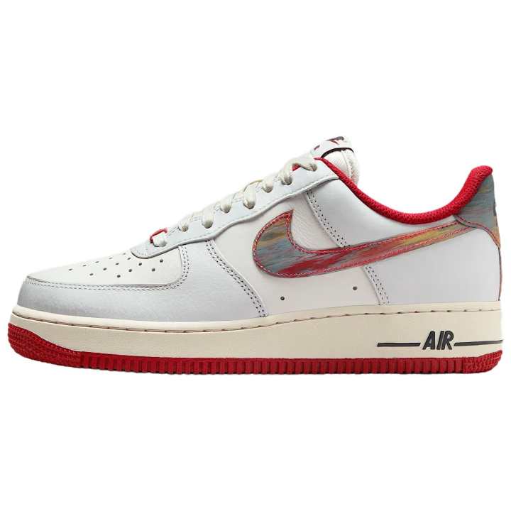 Nike Nike Air Force 1 Breathable Low top Skateboard Shoes Women's Gray White