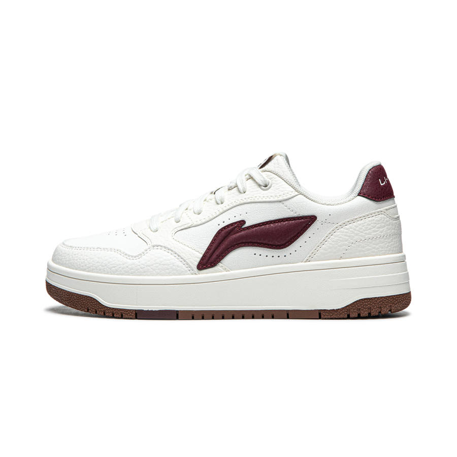 Li-Ning Li Ning Tianji Soft Low top Skateboard Shoes Women's White Red