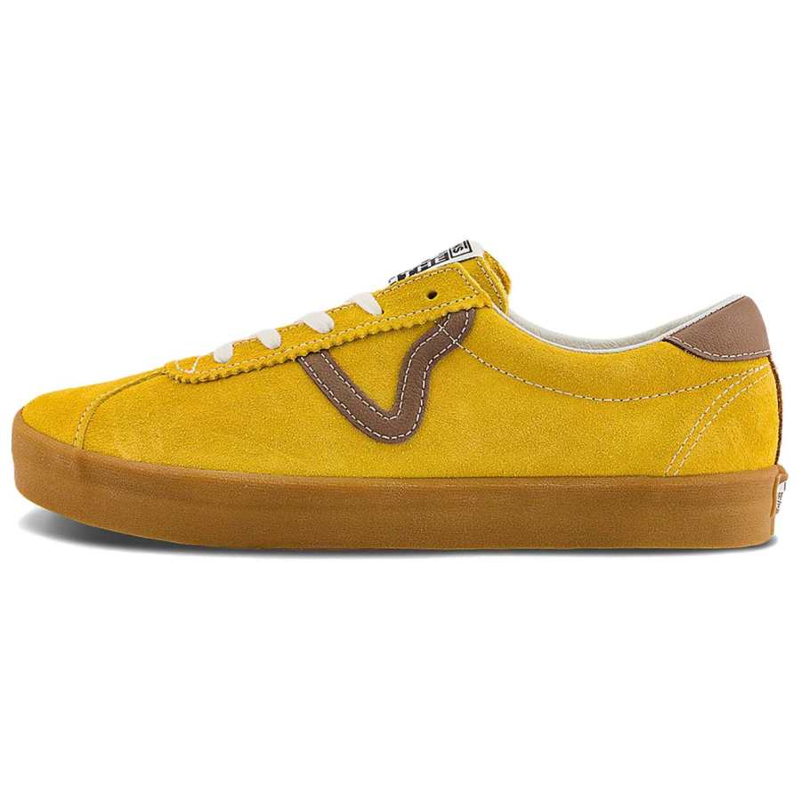 Vans Sport Low top Skateboard Shoes Unisex Mustard Yellow
