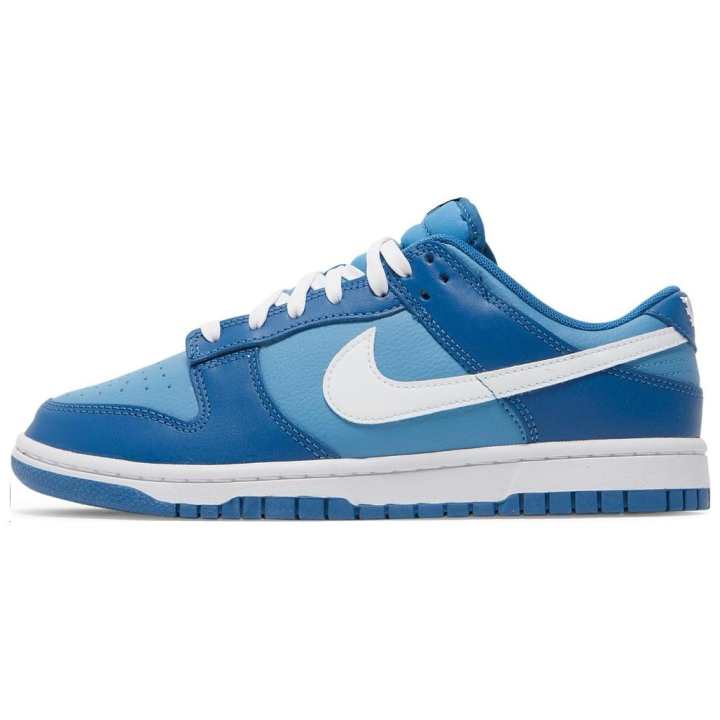 Nike Nike Dunk Leather Slip Resistant, Abrasion Resistant, Lightweight Low top Skateboard Shoes Men's Blue