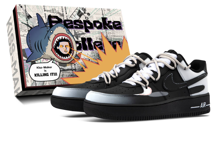 Nike Nike Air Force 1 Slip Resistant Low top Skateboard Shoes Unisex Black