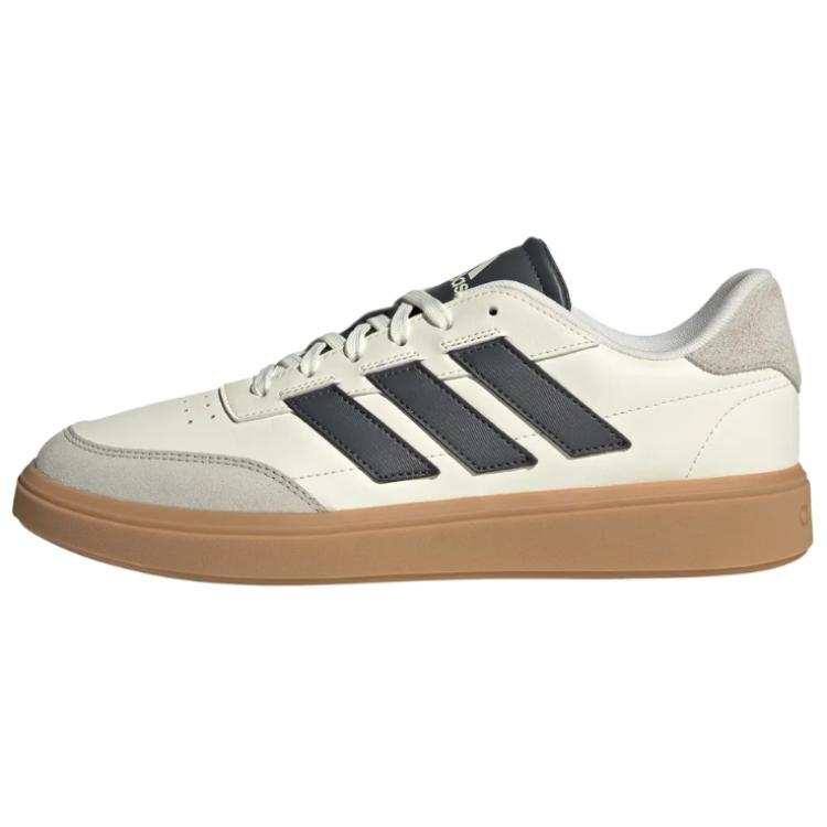 Adidas Adidas COURTBLOCK Fashion Trend Low top Skateboard Shoes Men's Beige