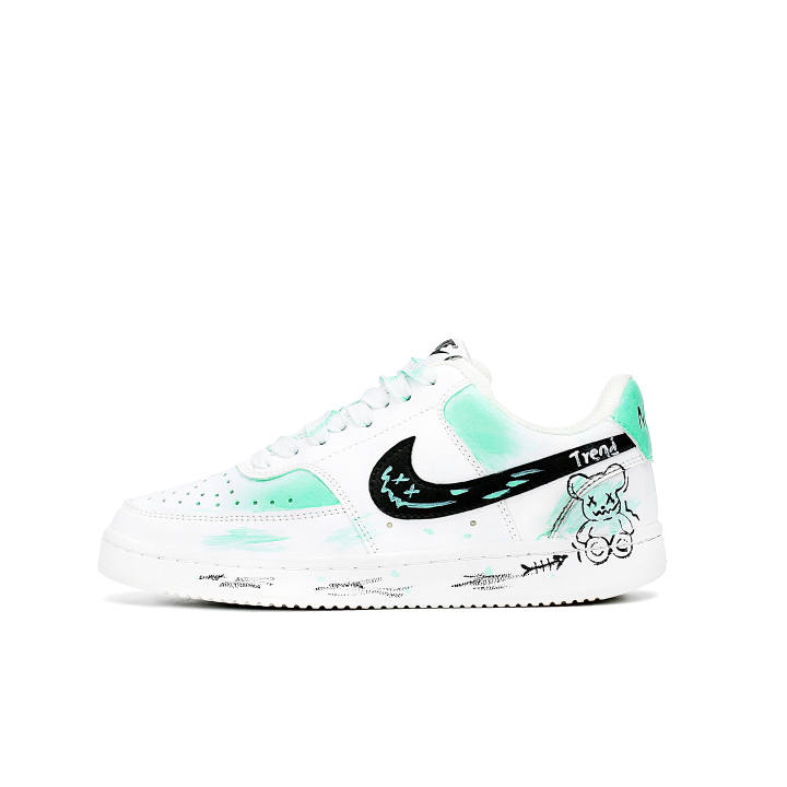 Nike Nike Court Vision 1 Skateboard Shoes Unisex Low Top Cyan