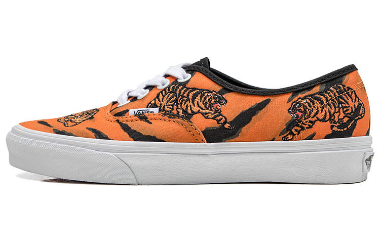 Vans Vans Unisex Authentic Low Top Sneakers Black/Orange
