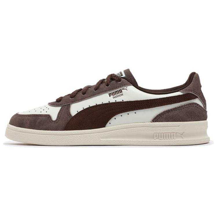 PUMA RETRO Abrasion Resistant Low top Skateboard Shoes Unisex White Brown