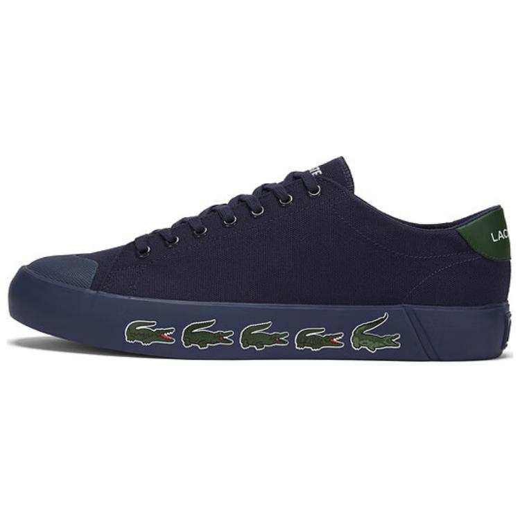 LACOSTE Fabric Low top Skateboard Shoes Men's Blue
