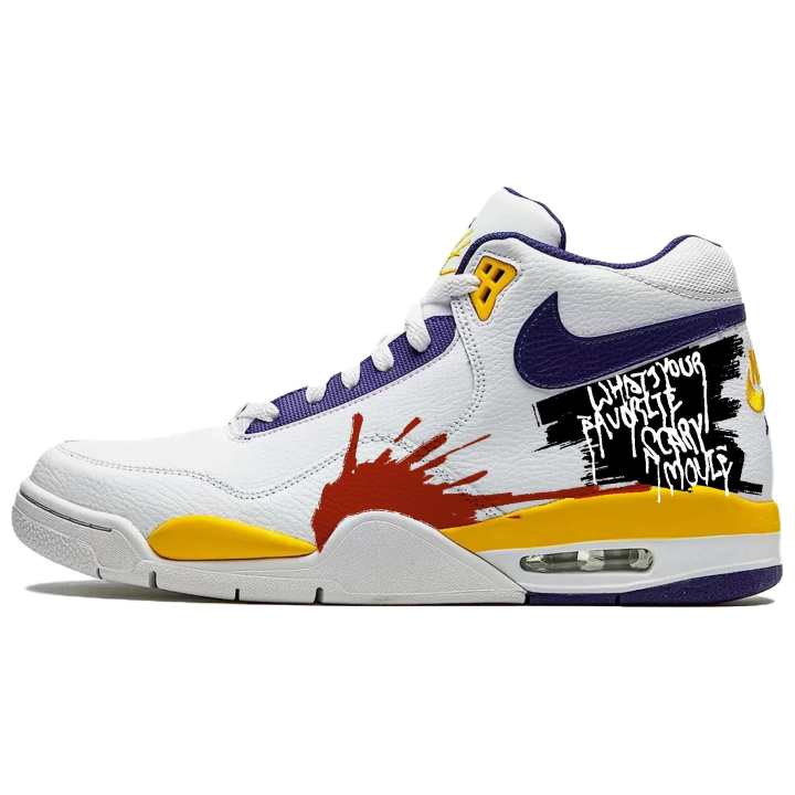 Nike Nike Flight Legacy Cushioning Abrasion Resistant Coverage Mid top Vintage Basketball Shoes Men's