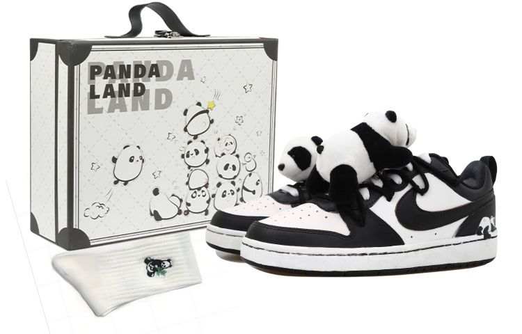 Nike Nike Court Borough Low 2 OKHR Low top Skateboard Shoes GS Black White