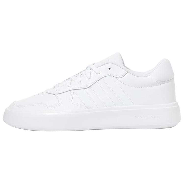 Adidas Adidas LITECOURT Slip Resistant Abrasion Resistant Low top Skateboard Shoes Unisex White